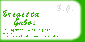 brigitta gabos business card